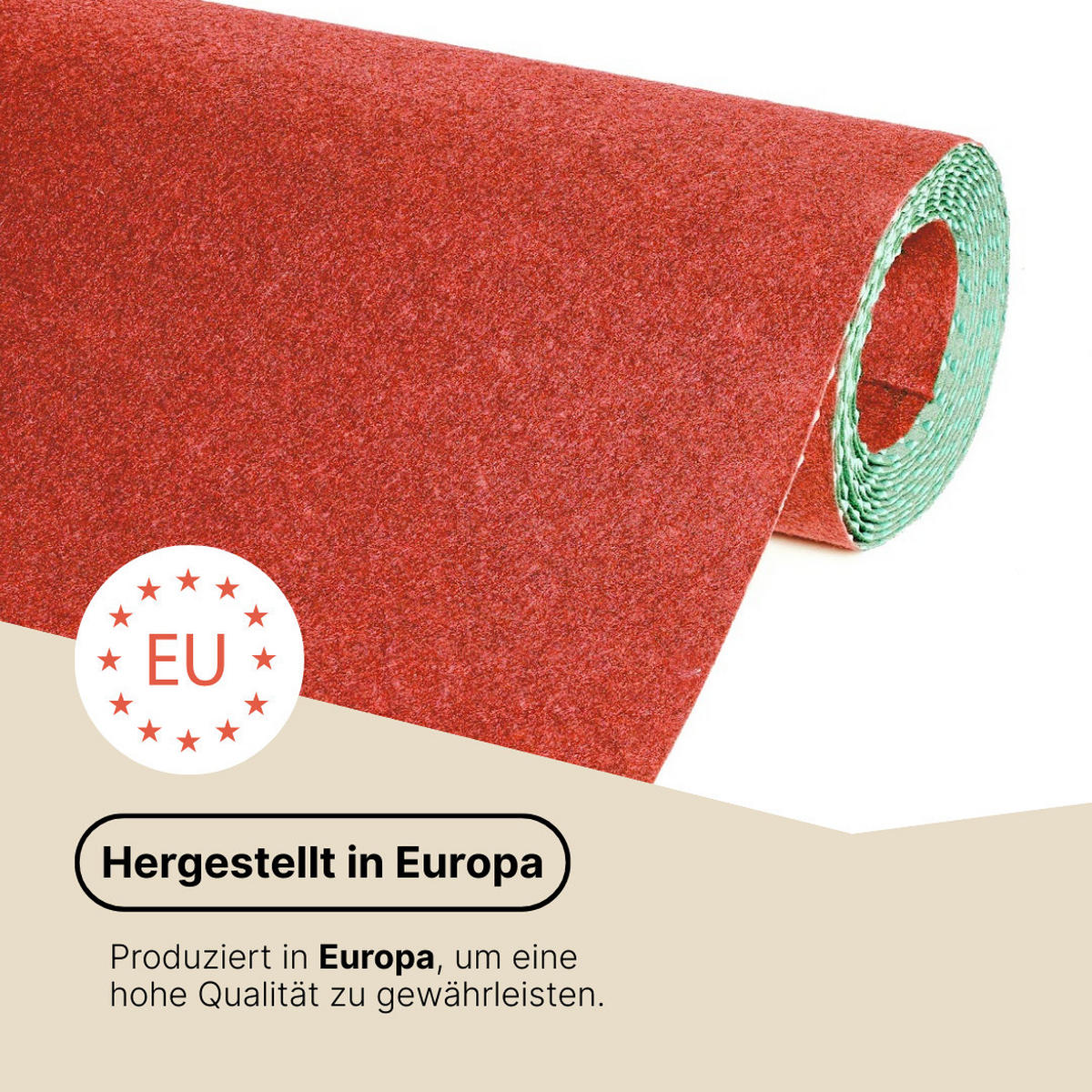 RASENTEPPICH PEMBA Rot 200/360 cm - Rot, Textil (200/360cm) - Tapiso