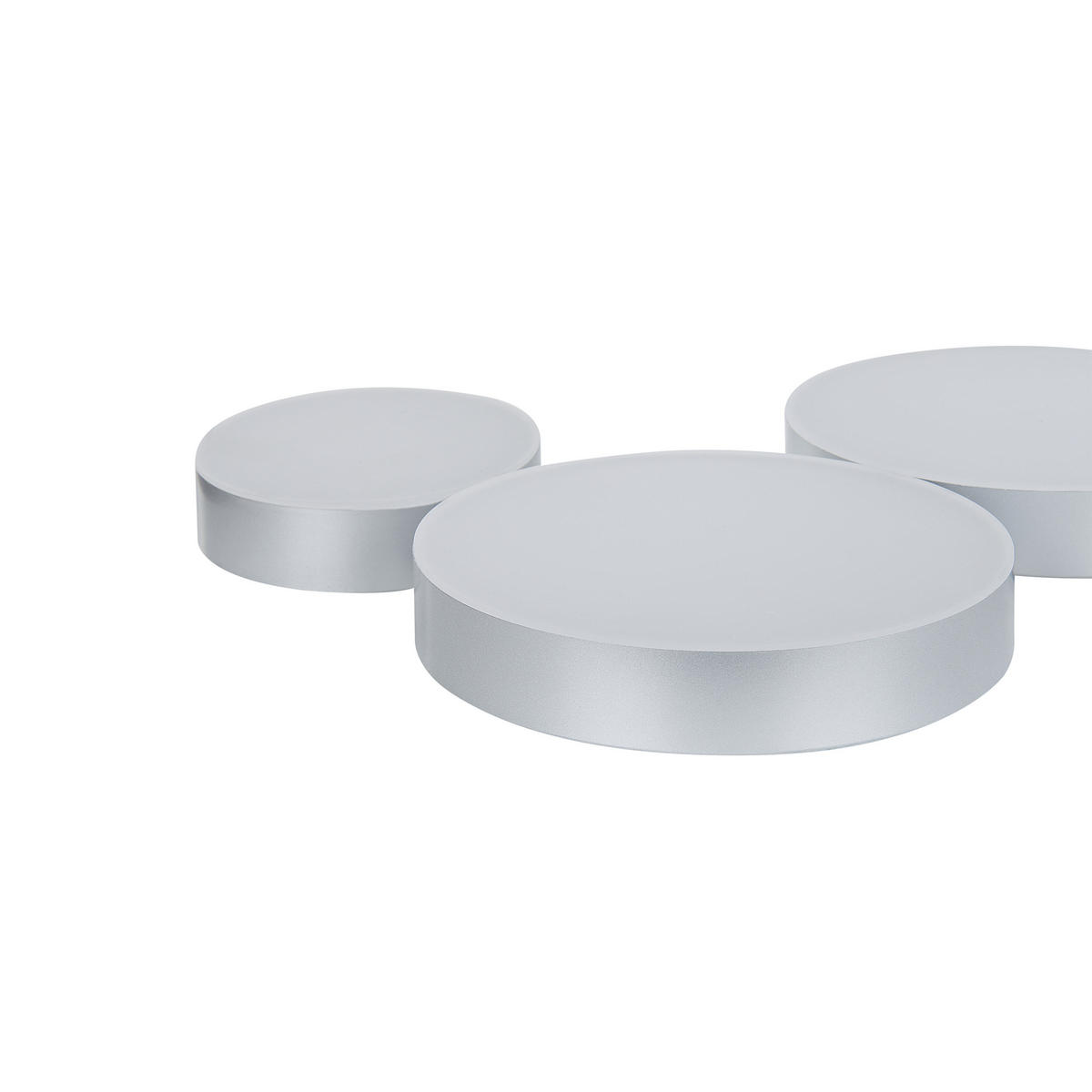 DECKENLEUCHTE Luga 20/54/3 cm - Silberfarben, Metall (20/54/3cm) - Beliani