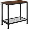 BEISTELLTISCH Filton,60 x 30,5 x 60,5 cm,Industrial Holz dunkel, rustikal - Rostfarben, Holz (60/30.5/60.5cm) - tectake
