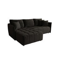 ECKSOFA Treviso - Dunkelgrau, Holzwerkstoff/Textil (245/185cm) - Fun Möbel