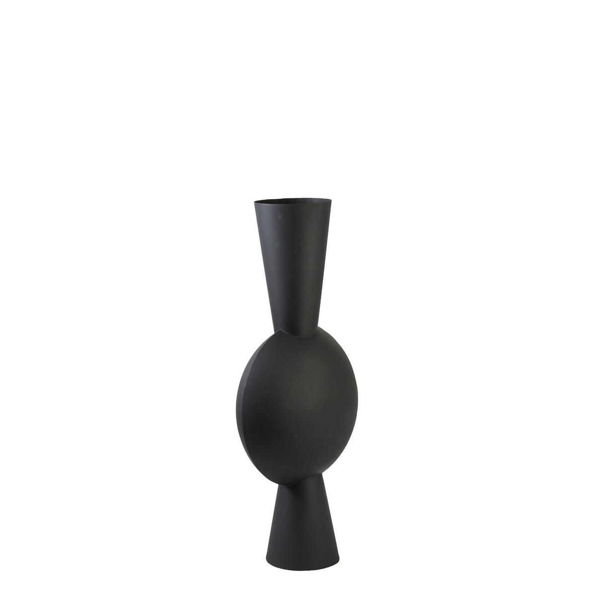 VASE Kavandu Schwarz 37,5/22/81 cm - Schwarz, Metall (79.5cm) - Light & Living