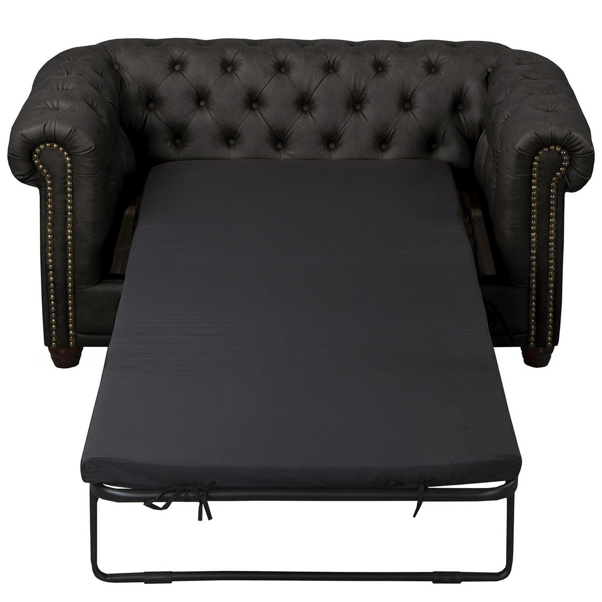 2-SITZER SOFA - Buchefarben/Schwarz, Kunststoff/Buchenholz (148/72/86cm) - home24