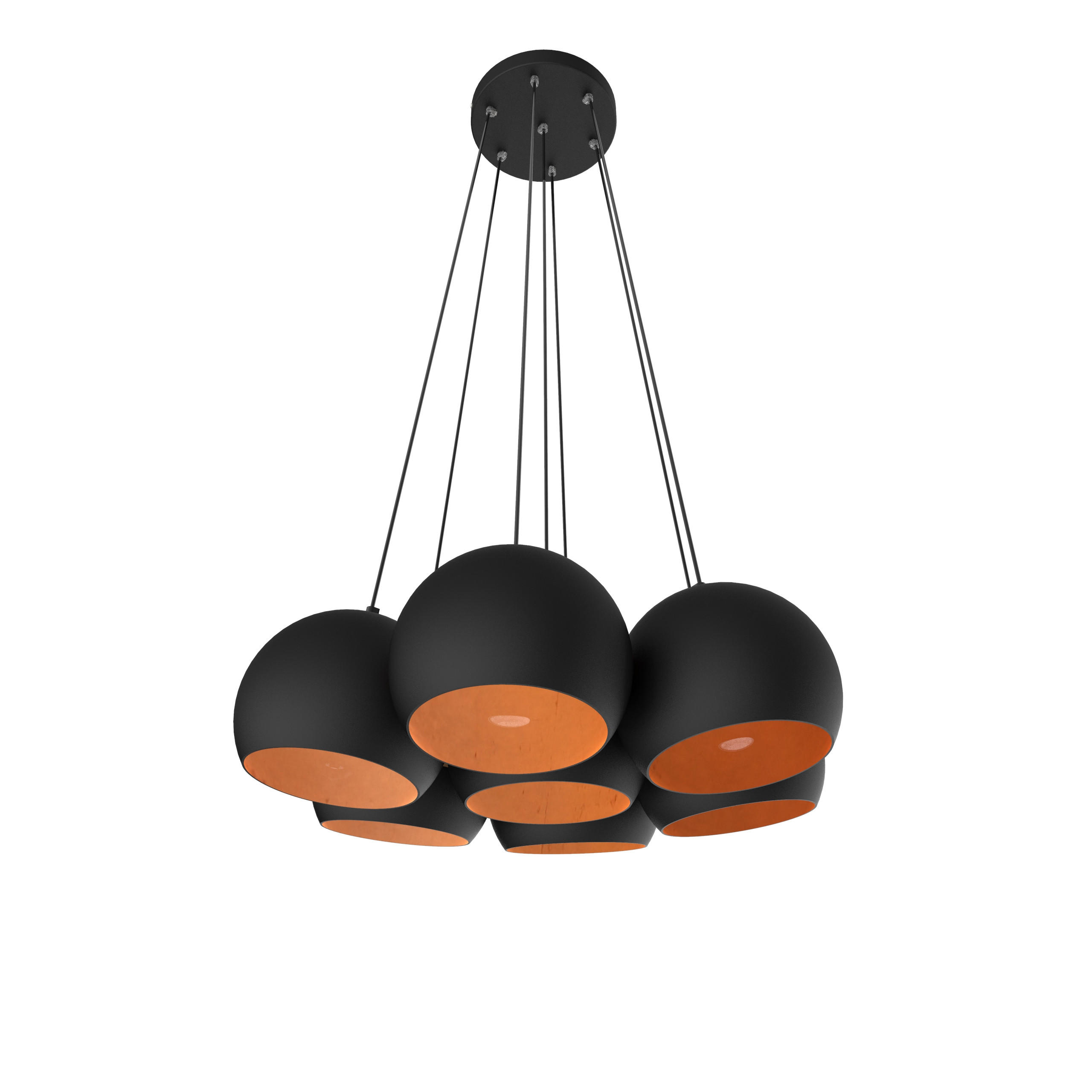 HÄNGELEUCHTE - Kupferfarben, Metall (25/25/20cm) - Lumicom