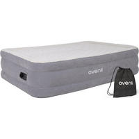 LUFTBETT Luftmatratze selbstaufblasend 203x152x46cm mit integrierter Pumpe - Grau, Kunststoff (152/203cm) - Avenli