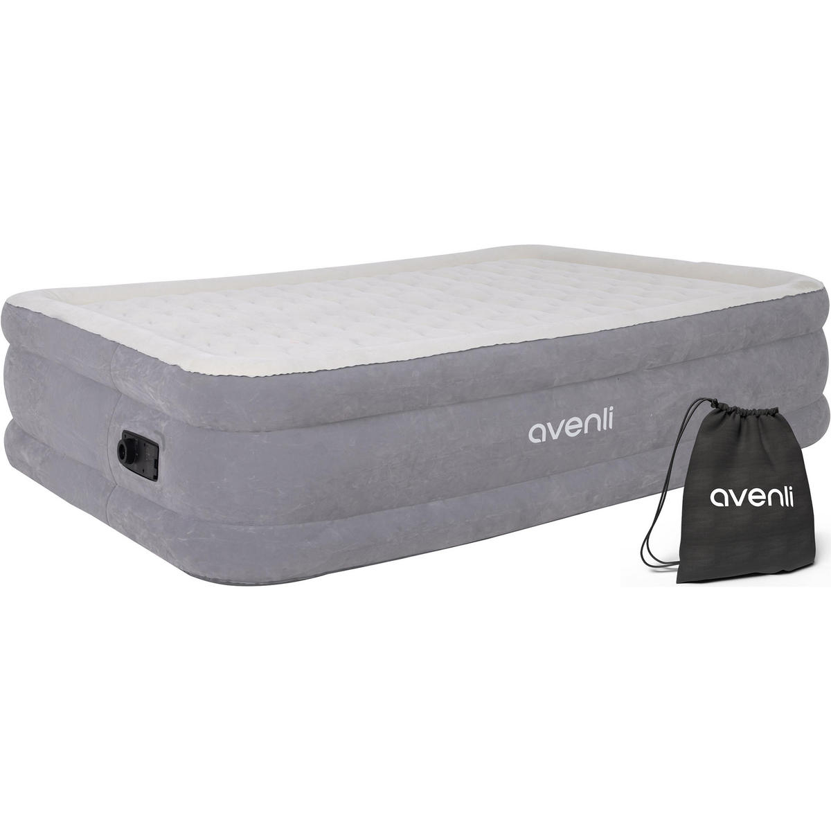 Avenli LUFTBETT Luftmatratze selbstaufblasend 203 x 152 x 46 cm mit integrierter Pumpe jetzt nur online ➤