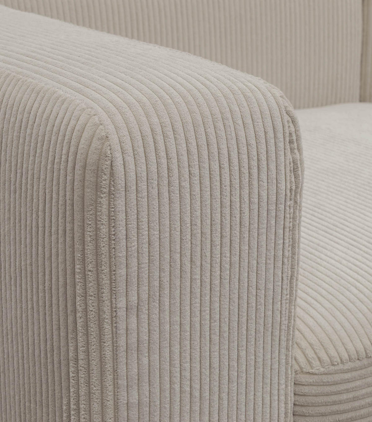 ECKSOFA modular Cubo 3-Sitzer - Taupe, Textil (226/179cm) - Mokebo