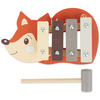 XYLOPHON Fuchs - ab 12 Monate - Dunkelorange, Holz (17/3/17.4cm) - Bieco Spielwaren