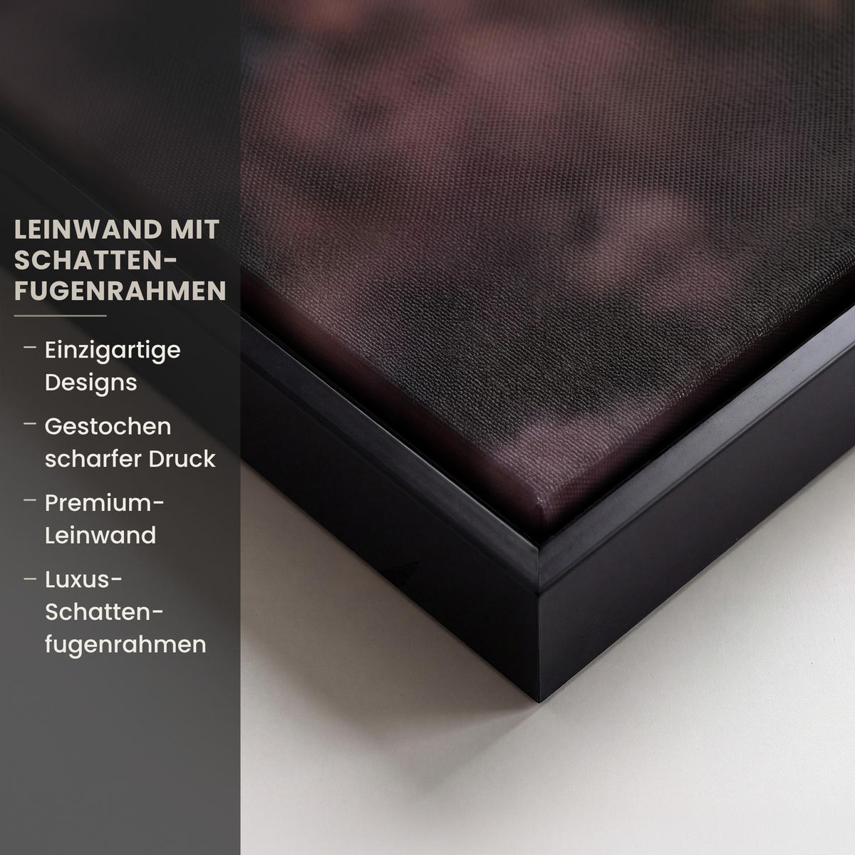 LEINWAND Bilder mit Rahmen - Schottischer Hochländer - Frühling - Hochland - 60x90 - Hellrosa, Textil (60/90cm) - MuchoWow