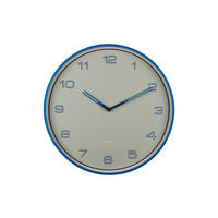 WANDUHR Lined Numbers Ø40 cm - Blau, Metall (40/1/40cm) - Karlsson