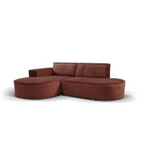 ECKSOFA L-förmiges Modena Soft Kupfer Links - Kupferfarben, Holz (165/236cm) - Kaiser Möbel