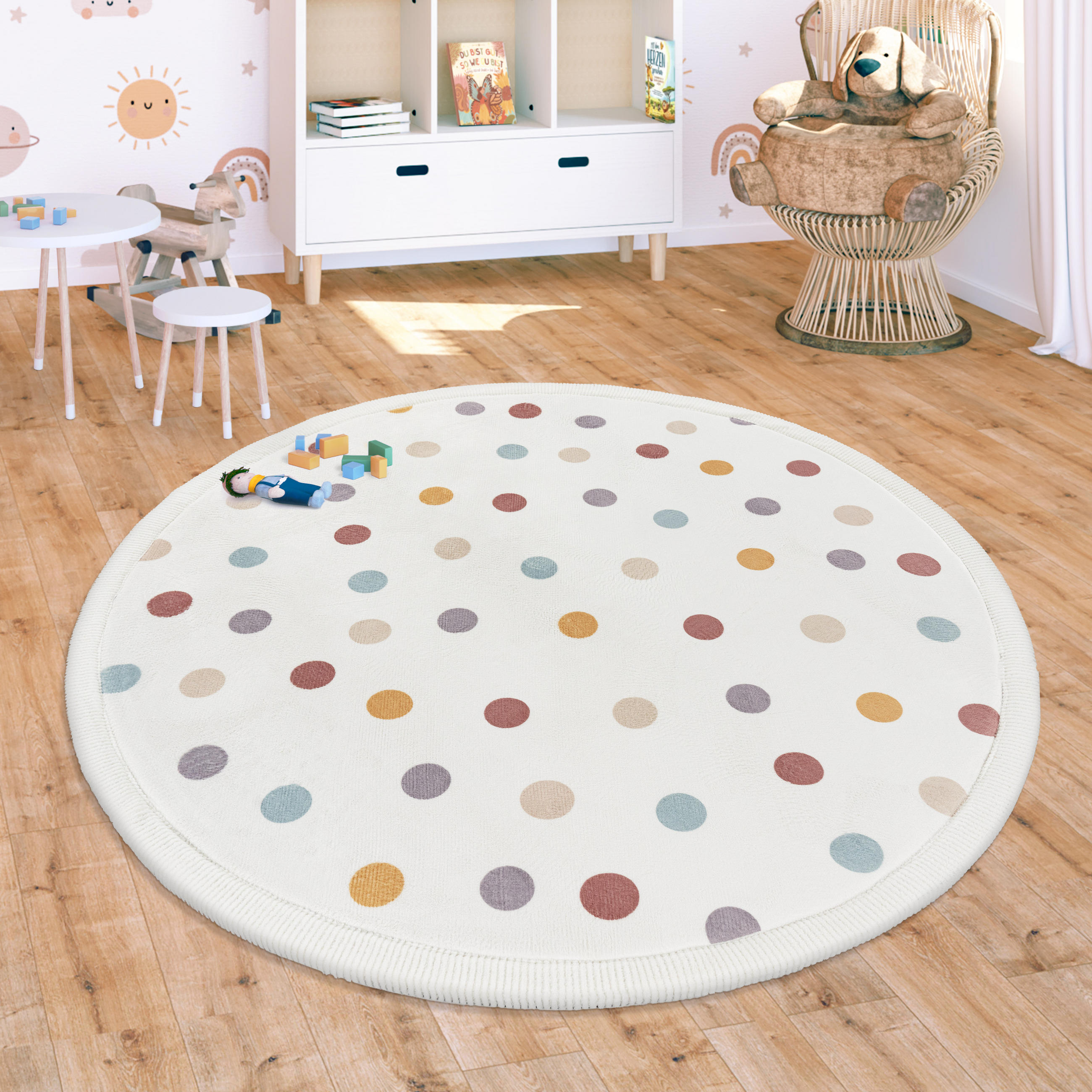 KINDERTEPPICH 120/120 cm Emilia 351 - Multicolor, Textil (120/120cm) - Paco Home