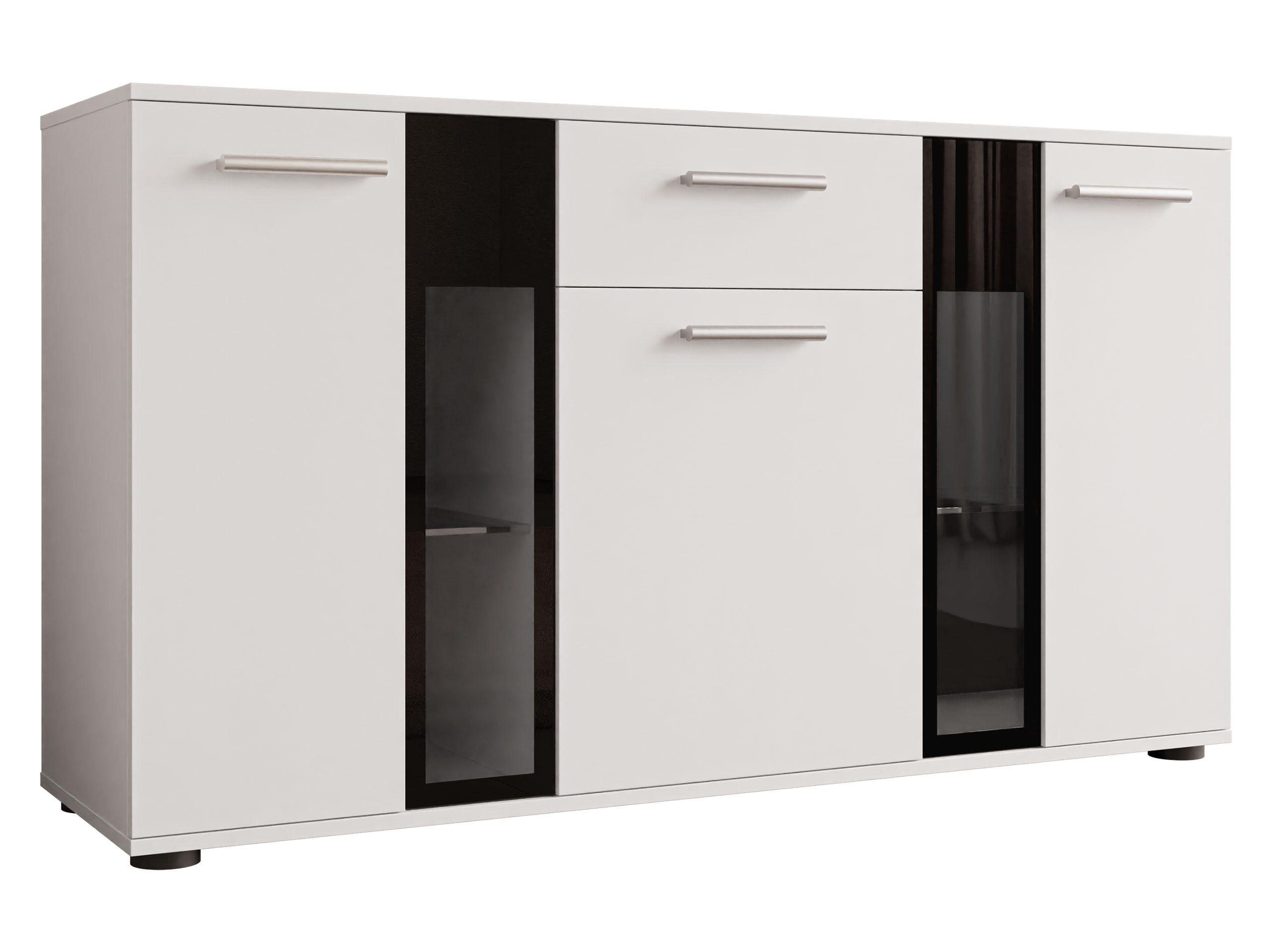 MIRJAN24 KOMMODE Weiß 141cm × 41cm × 80cm