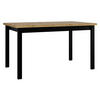 ESSTISCH Alba II M - Schwarz/Eiche Artisan, Holz/Holzwerkstoff (80/140/78cm) - MIRJAN24