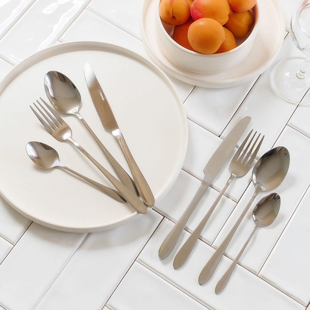 BESTECKSET Abele Silber16-tlg. - Silberfarben, Metall - Homla