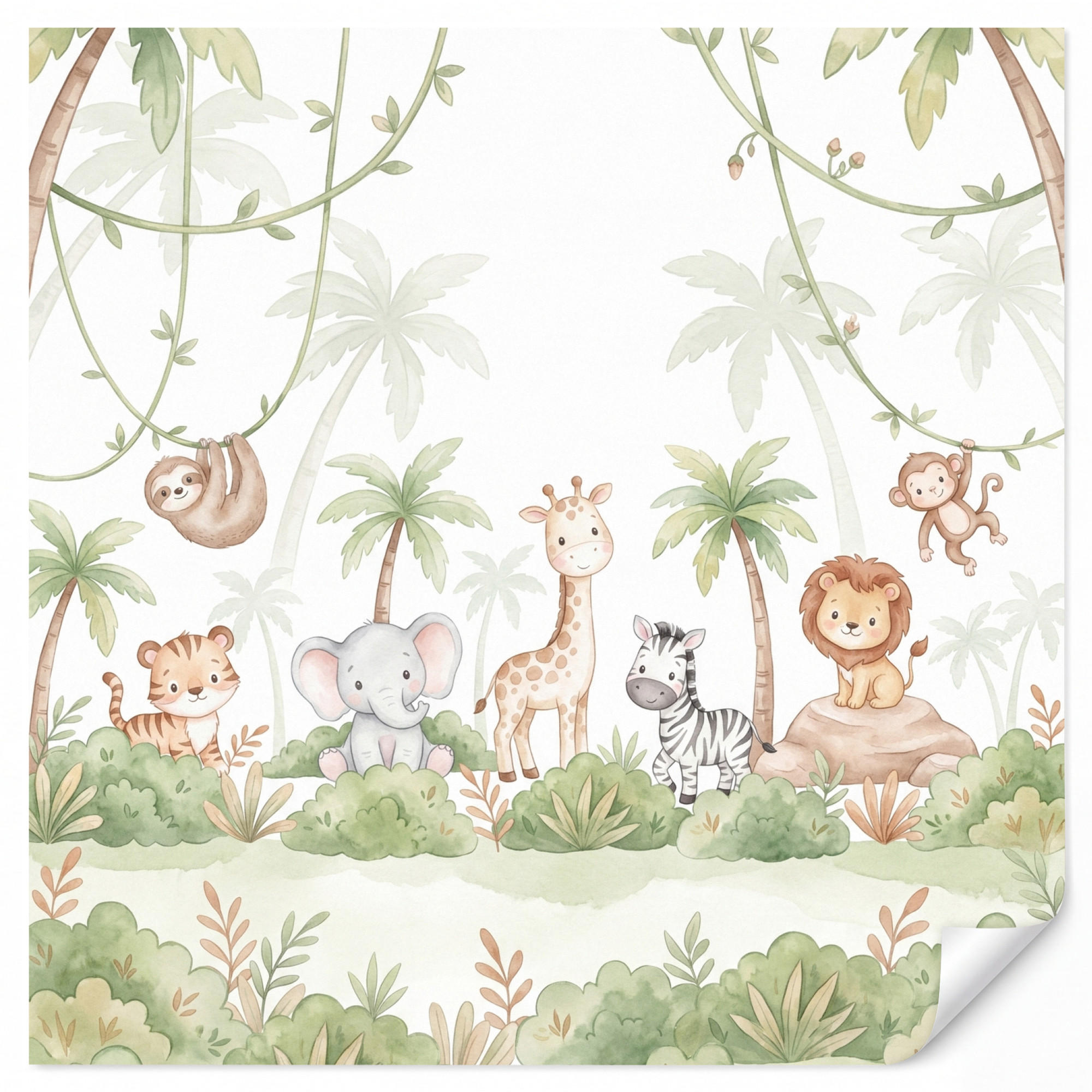 OnlyWow Kindertapete Weiß 200x220 cm