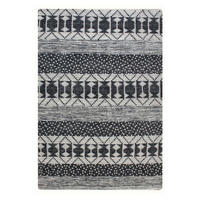 TEPPICH Zambezi elfenbein/brikettschwarz 160 x 230 cm - Weiß, Textil (160/230cm) - The Rug Republic