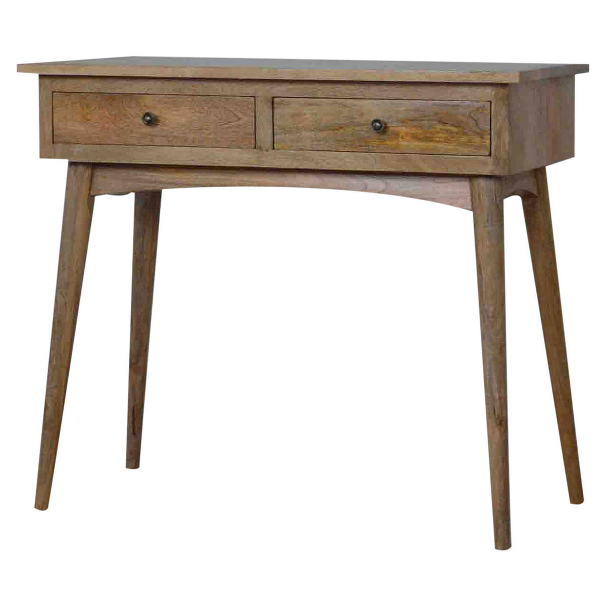 KONSOLENTISCH FÜR DEN FLUR MIT 2 SCHUBLADEN - Beige/Messingfarben, Holz/Metall (40/90/78cm) - Artisan Furniture