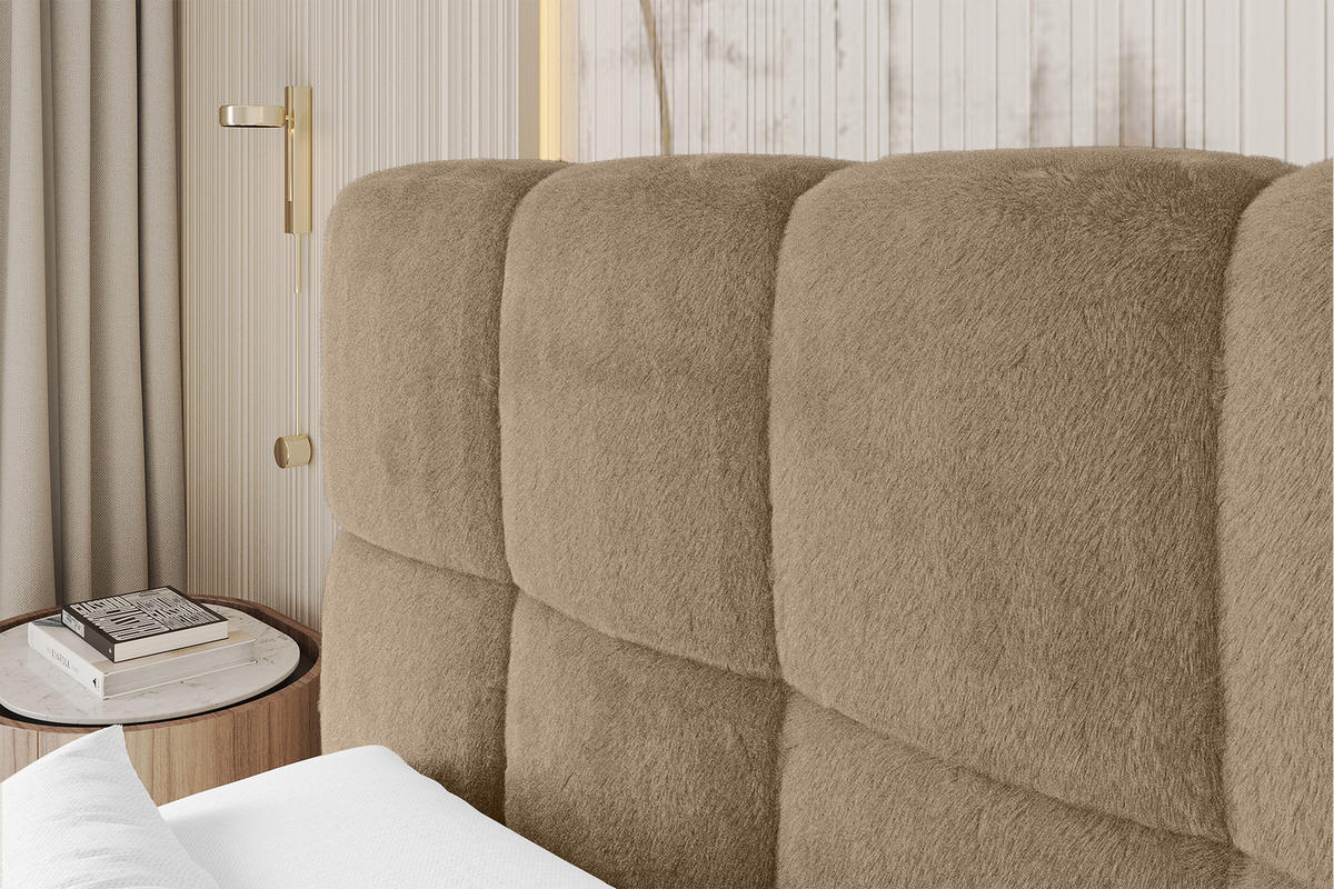 BOXBETT - AURI-H3 - 160x200 Beige Lapitt - Cappuccino, Holzwerkstoff (160/200cm) - ALTDECOR