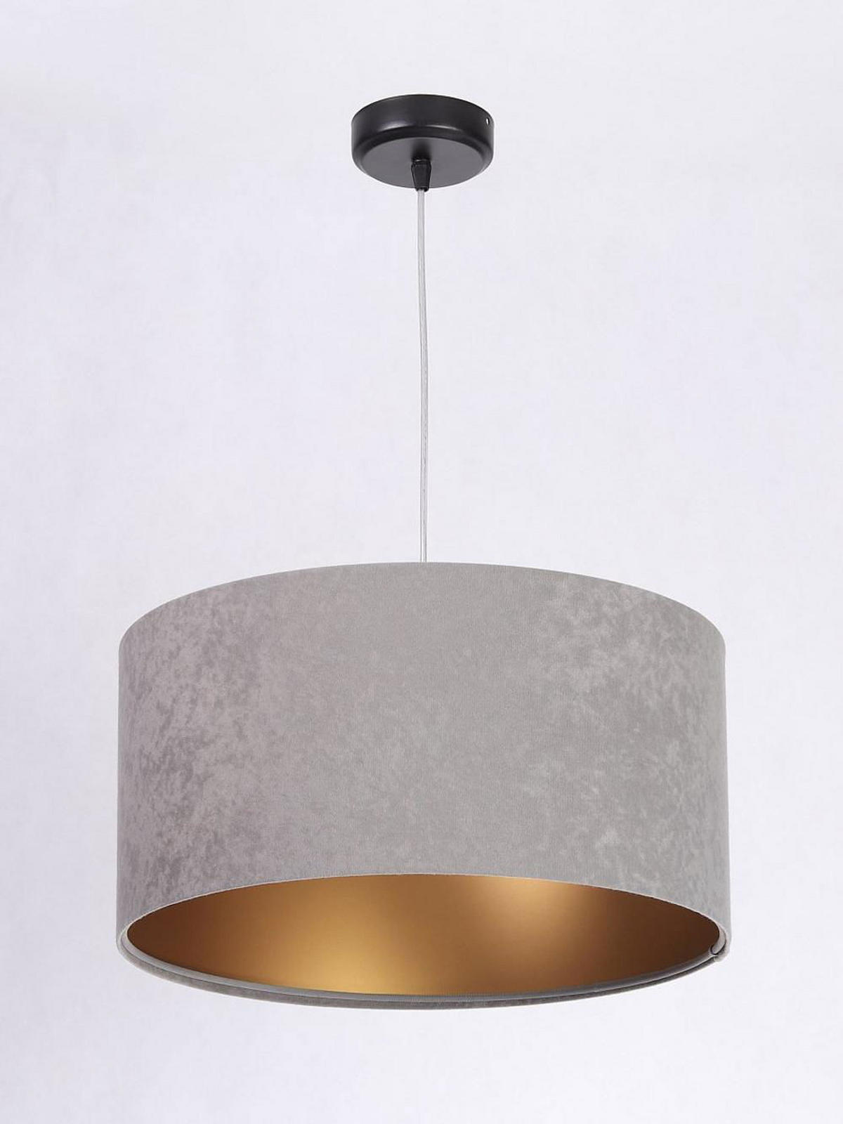 HÄNGELEUCHTE Grau 40/20 cm - Goldfarben/Grau, Kunststoff (40/0.6/20cm) - ONZENO