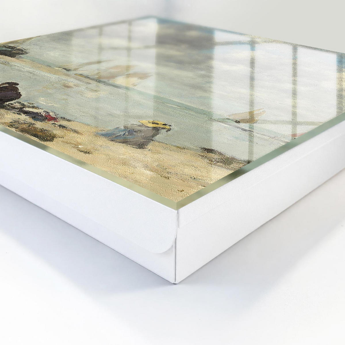SCHLÜSSELBOX Weiß 30x30 cm – Türöffnung nach rechts - Segelboote - Blau, Metall (30/30/5cm) - TULUP