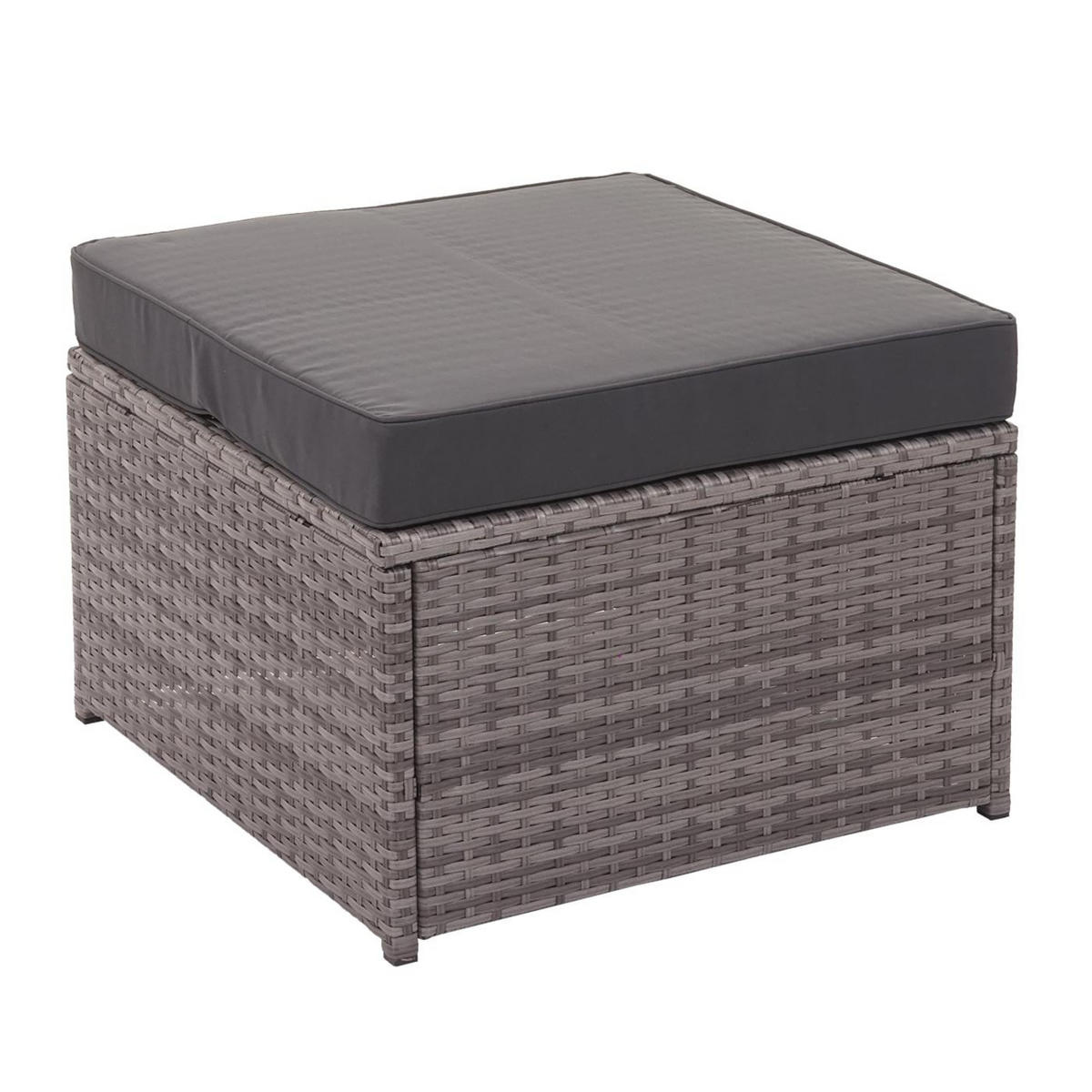 GARTEN-SET Grau Kissen Dunkelgrau - Grau, Metall - PROREGAL