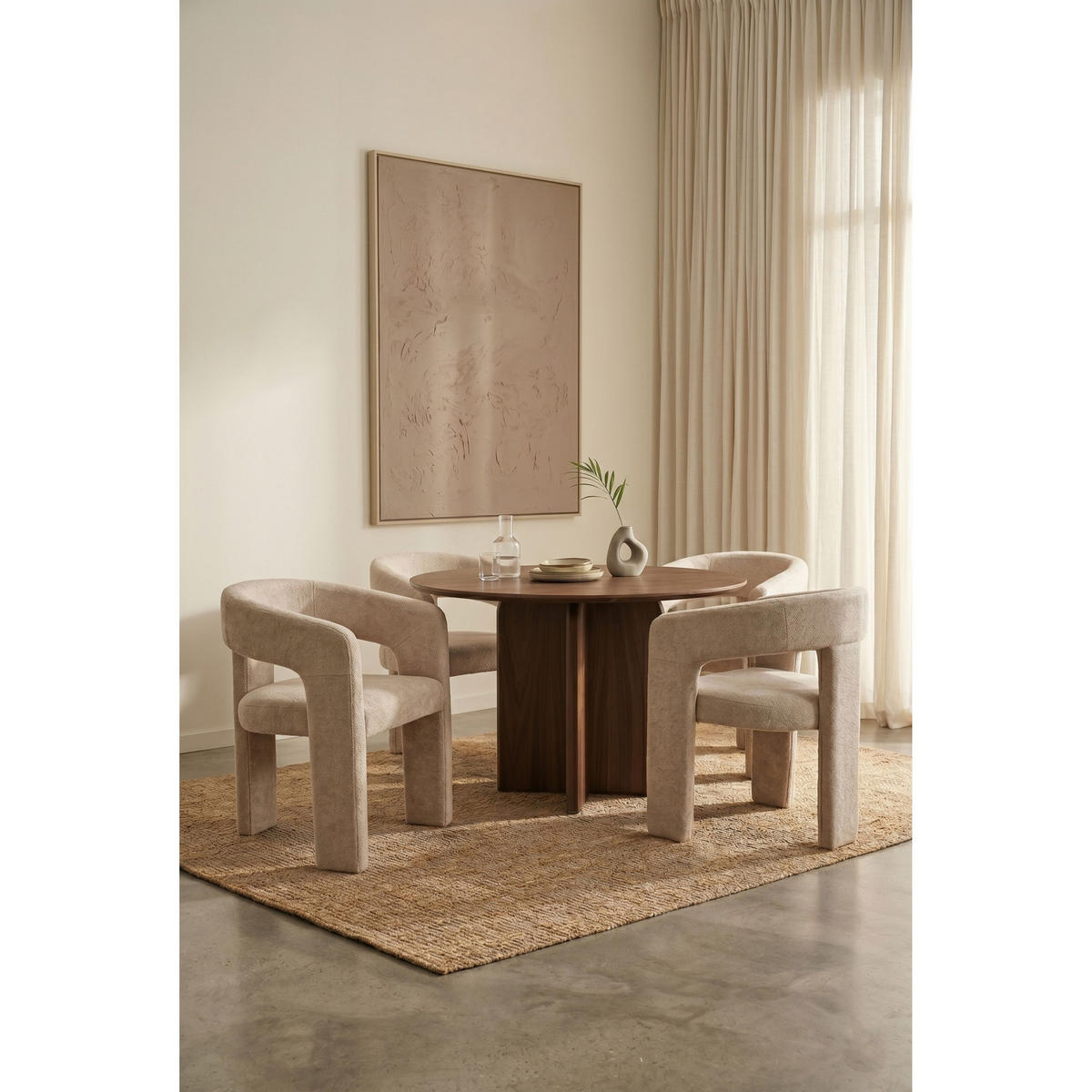 ESSZIMMERSTUHL Valentin Beige - 2 er Set - Beige, Kunststoff (60/75.5/55cm) - Housecraft Living