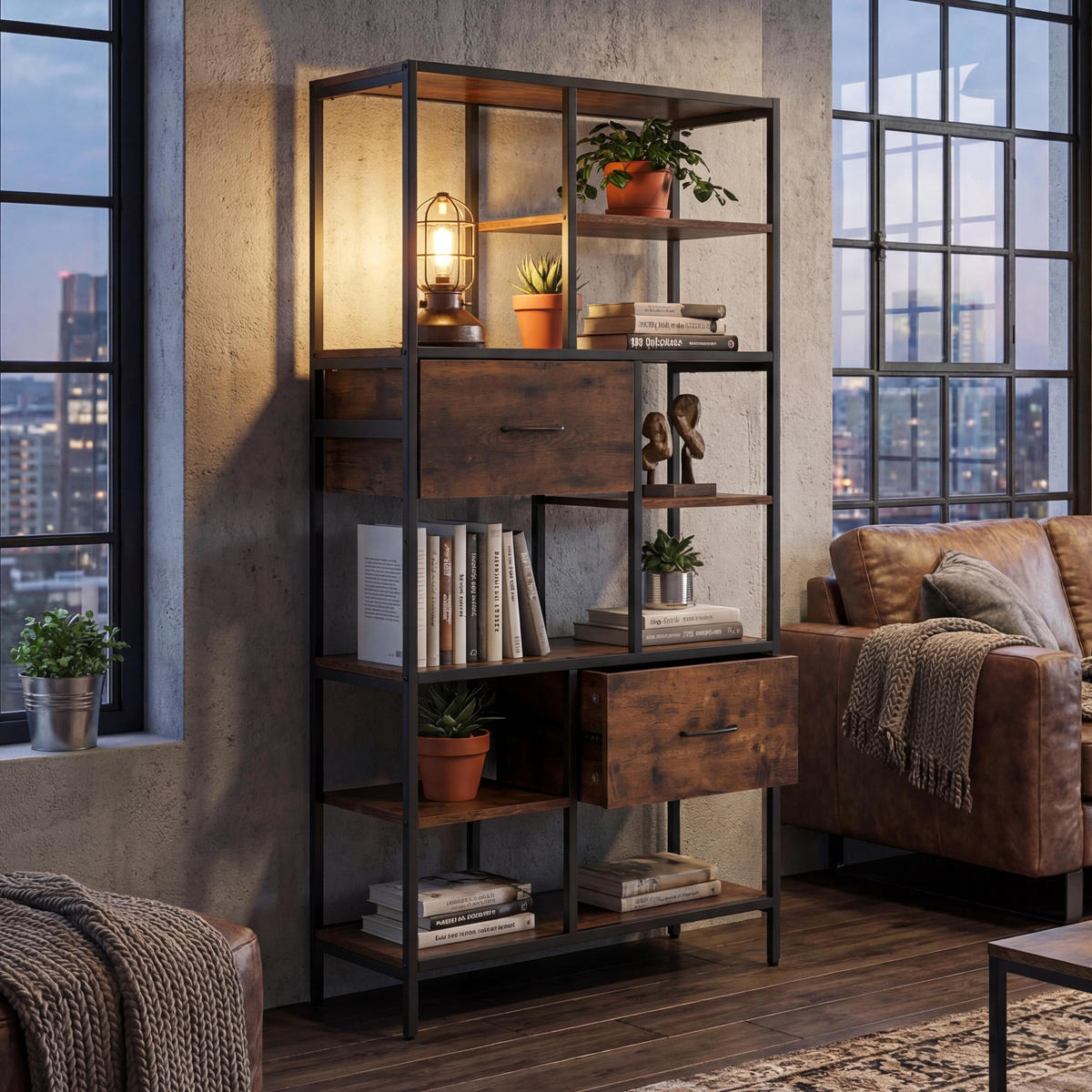 REGAL Dunkelbraun - Dunkelbraun, Holzwerkstoff (81/150/33cm) - MCW