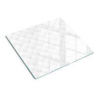 GLASPLATTE 60x52 cm Abstrakt - Weiß, Glas (60/0.4/52cm) - TULUP