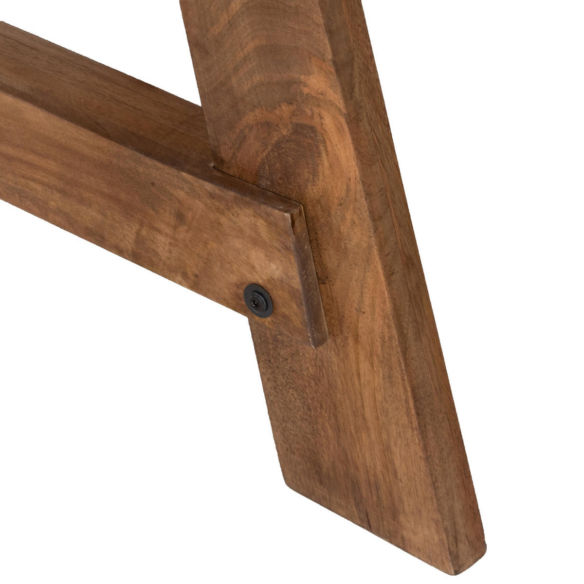 ESSTISCH rund aus Mangoholz 130cm, natürlich - Braun, Metall (130/130/76cm) - Giga Meubel