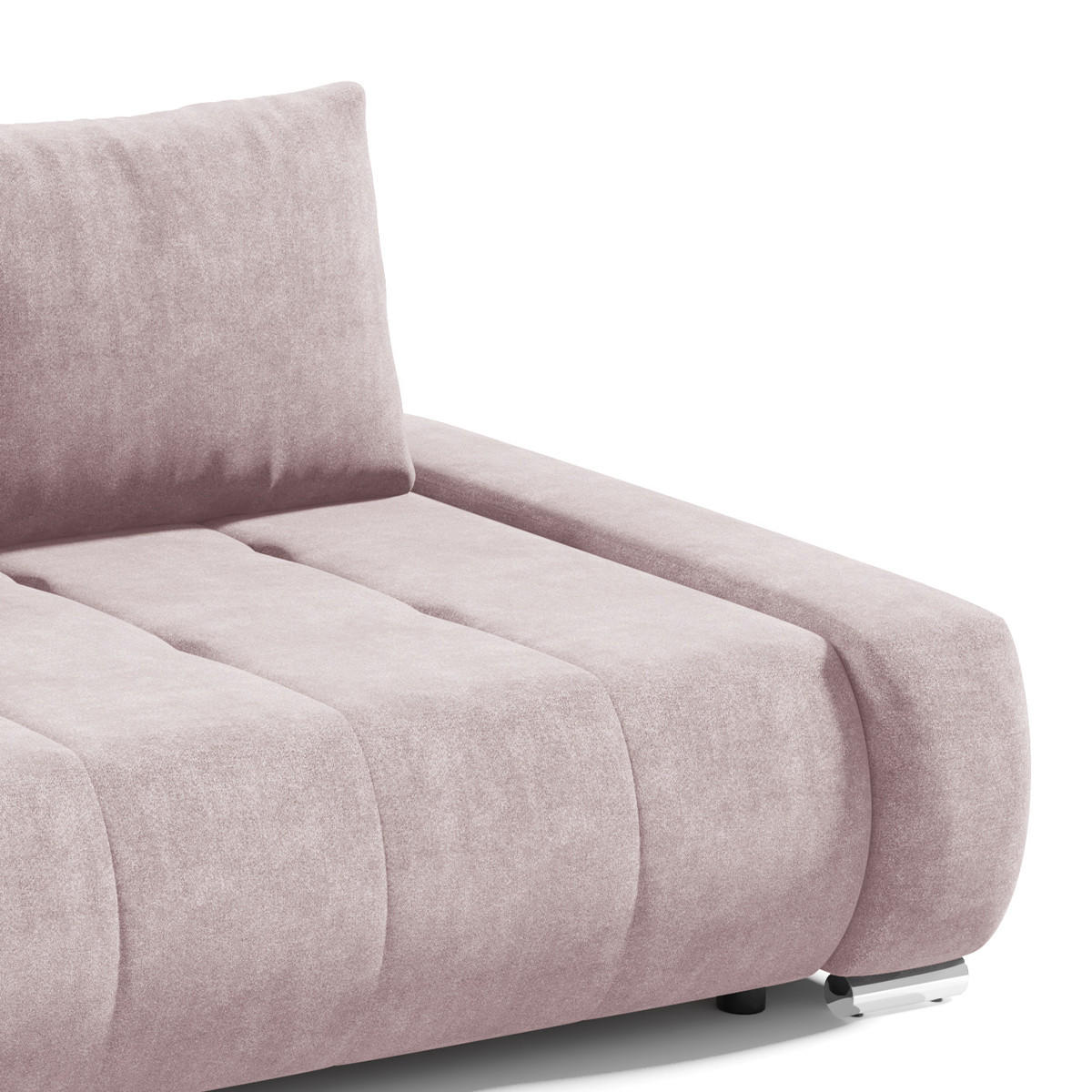 SCHLAFSOFA Jonas 3 Sitzplätze Rose - Pink, Holzwerkstoff (240/85/110cm) - Petits-meubles