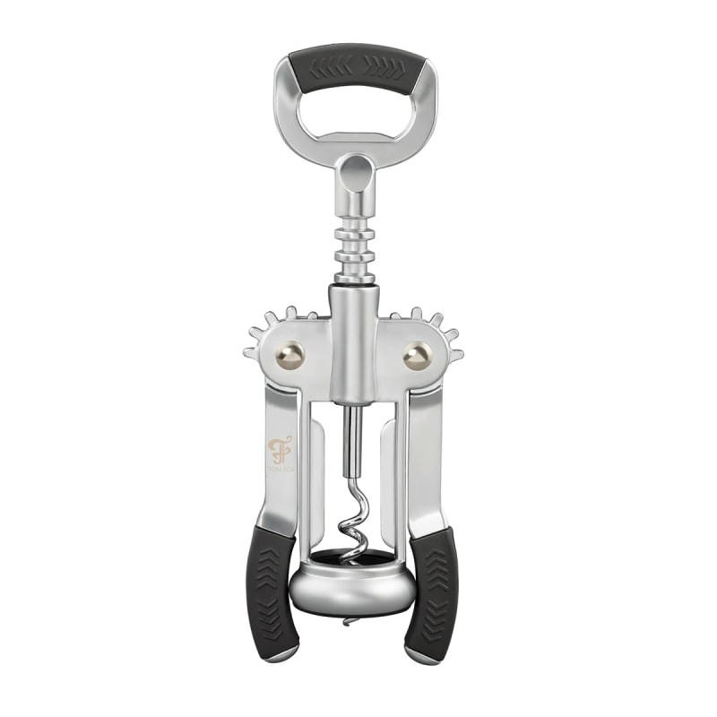 KORKENZIEHER & FLASCHENÖFFNER Estrella, mit Flügeln, Edelstahl, hochwertig - Edelstahlfarben, Metall (4cm) - ich-zapfe