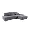 ECKSOFA mit Bettkasten Tragel L, Dunkelgrau - Grau, Textil (185/265cm) - Meblito