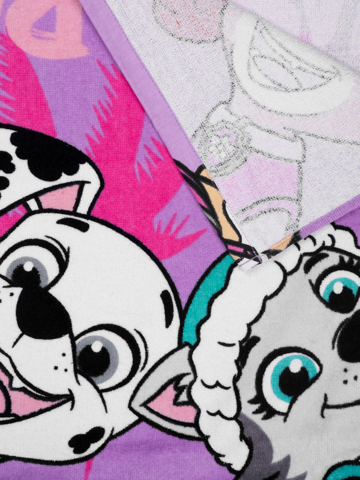 BADEPONCHO Paw Patrol Lila 50 x 100 cm - Lila, Textil (Einheitsgrößenull) - Paw Patrol