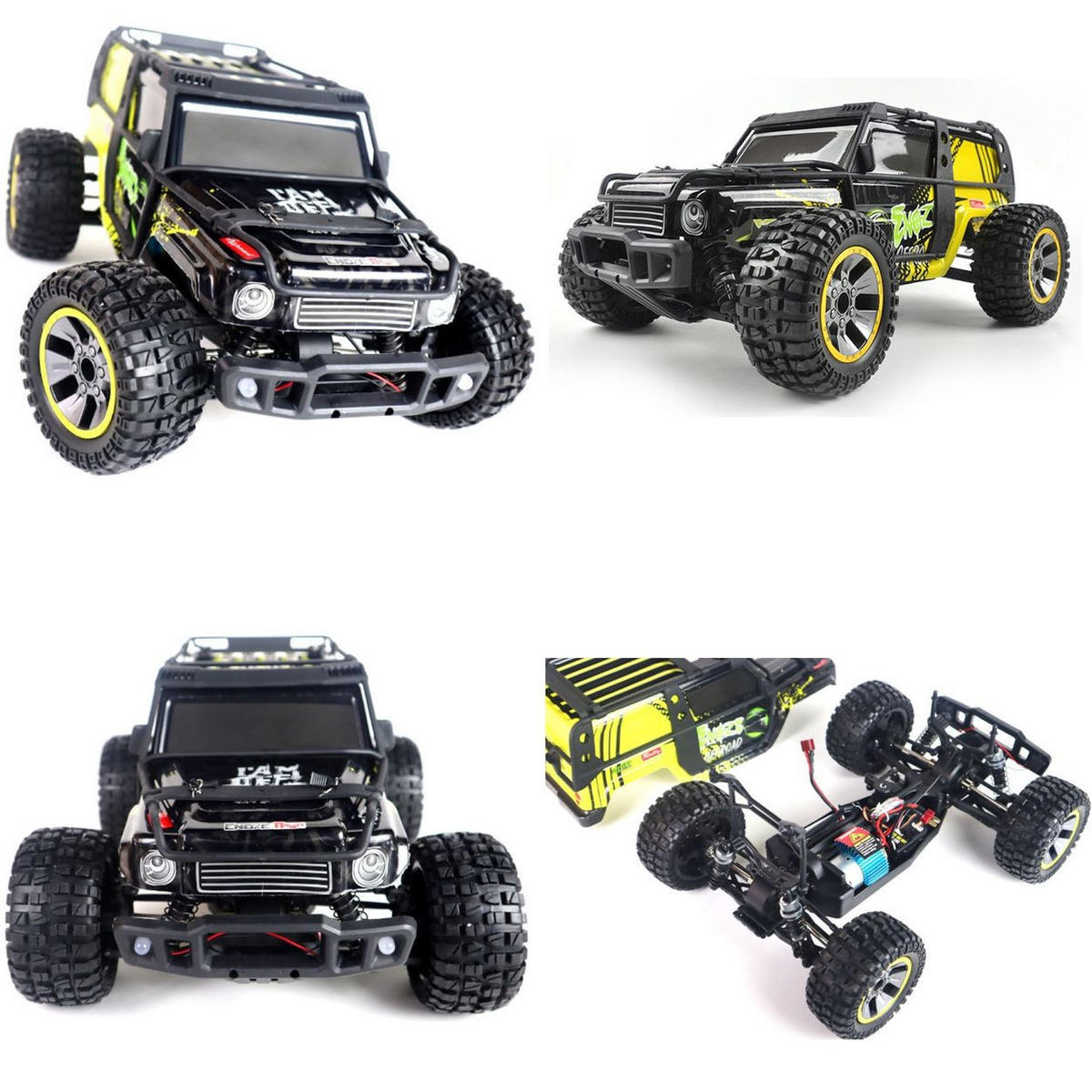 RC BUGGY Extreme 204E 1:10 schwarz Allradantrieb, bis 48 km/h, Stoßdämpfer, Fernbedienung, Akku enthalten - Schwarz, Kunststoff (28/15/38cm) - Es-Toys