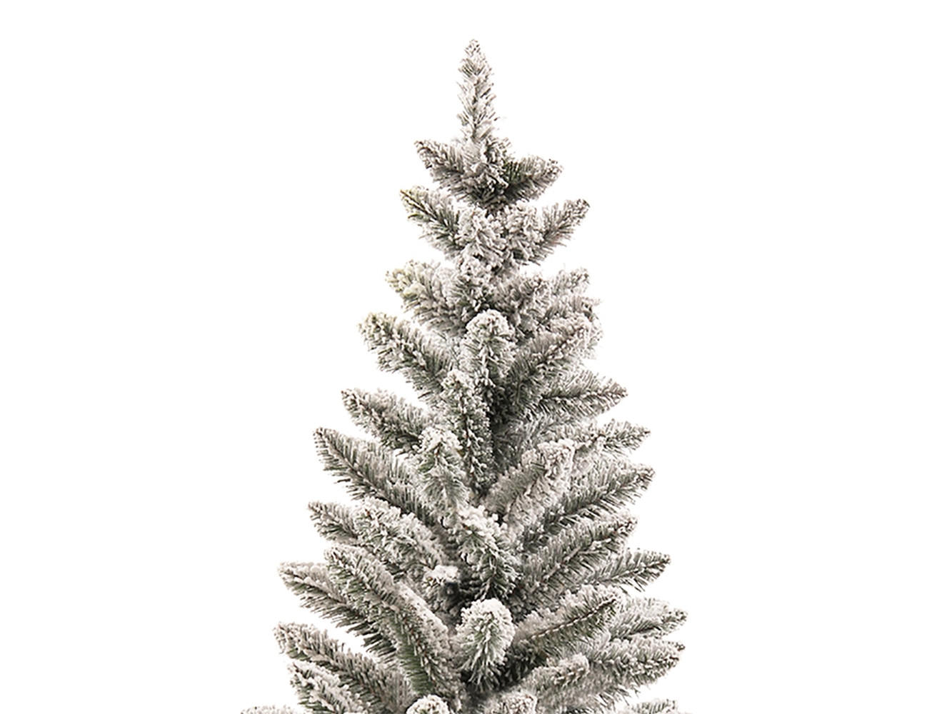 WEIHNACHTSBAUM künstlich mit Schnee DELUXE Viola in Blumentopf 60cm, Tannenbaum Christbaum Kunstbaum Dekobaum mit Metallständer - Weiß, Kunststoff (60cm) - LAALU