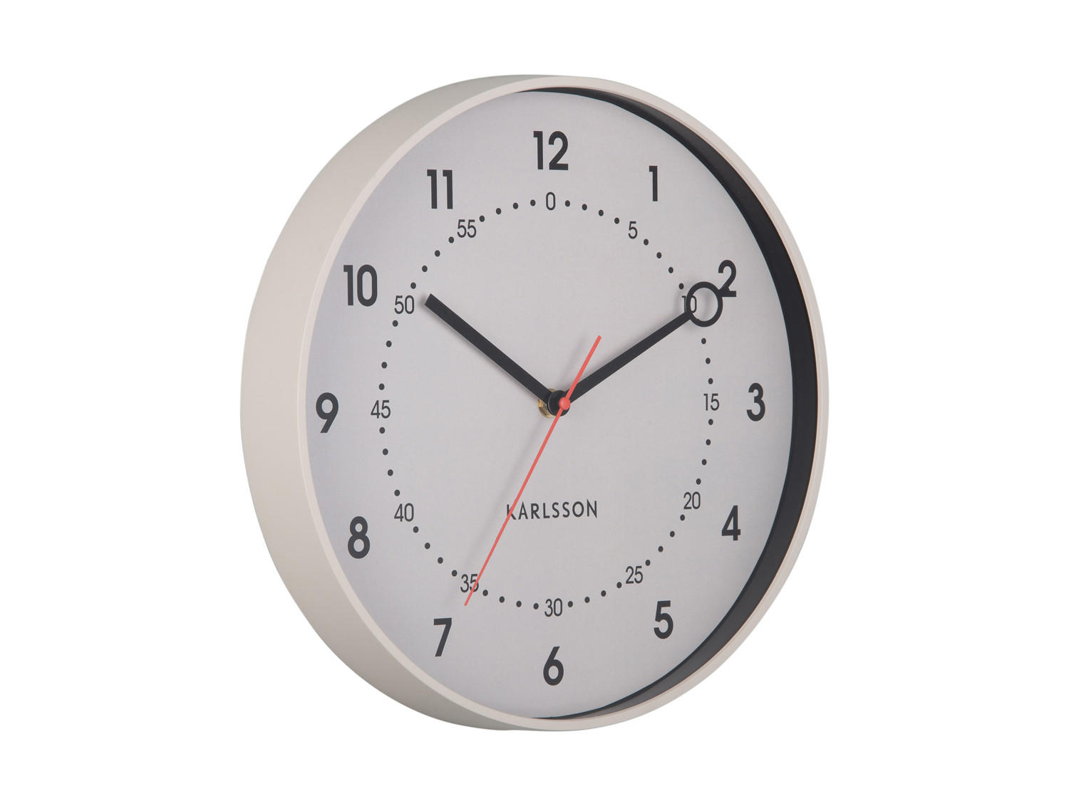 WANDUHR Fresco Grau 31.5/31.5/ - Grau, Kunststoff (31.5/31.5/31.5cm) - Karlsson