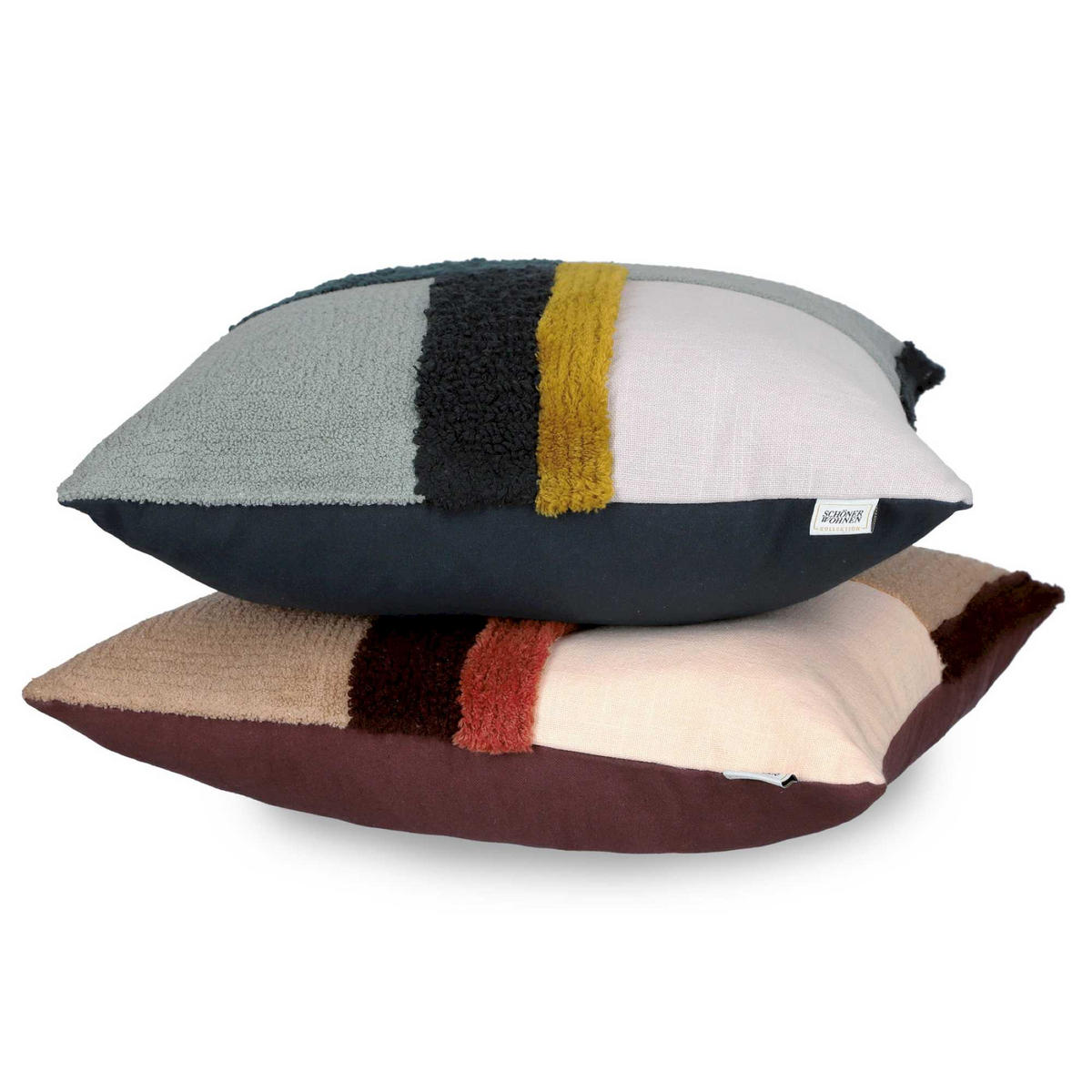 KISSENHÜLLE SW-Art 45/45 cm  - Salbeigrün/Anthrazit, Basics, Textil (45/45cm) - Esprit