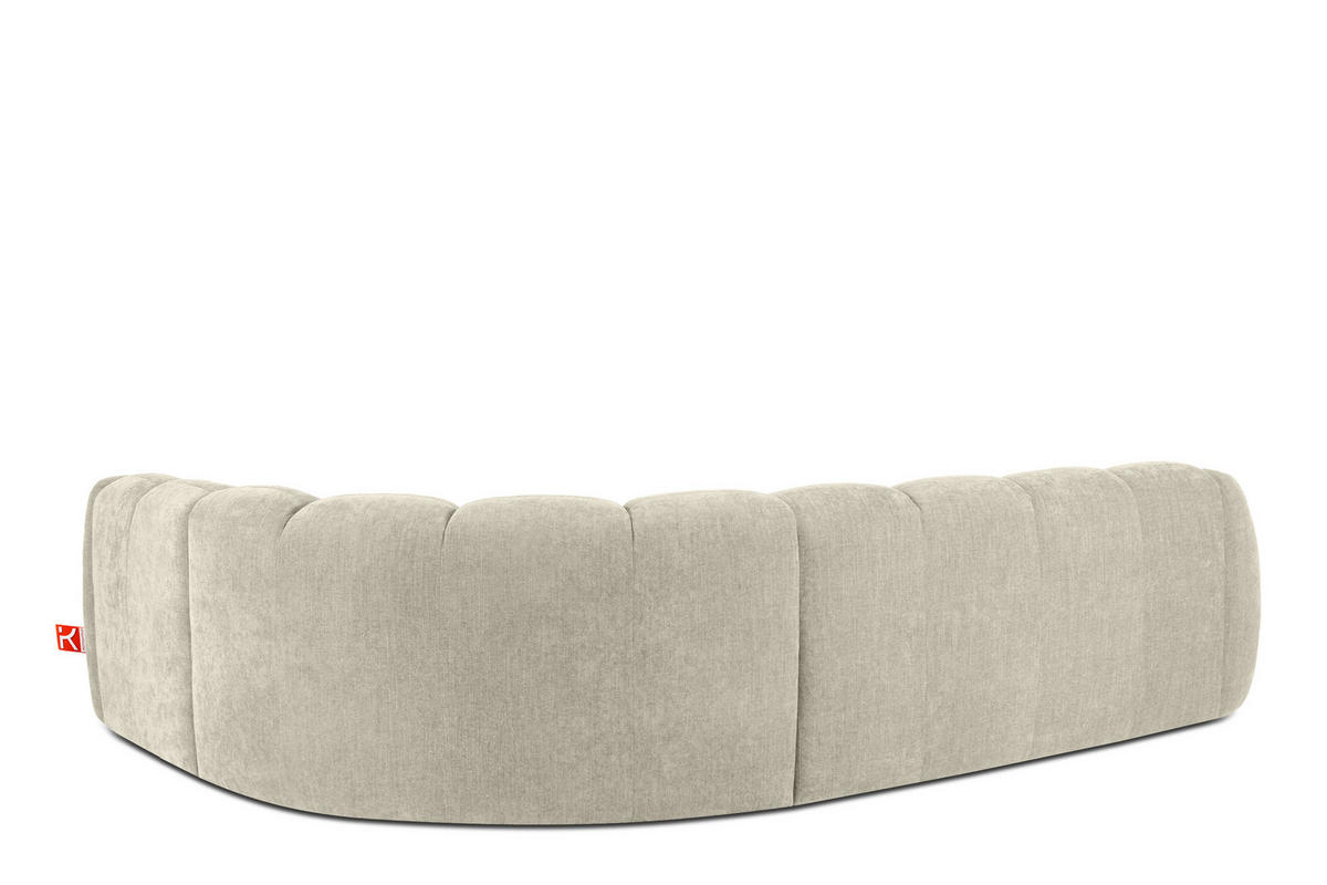 ECKSOFA RECHTS FLAVA, Ecru - Ecru, Holz/Holzwerkstoff (310/230cm) - KONSIMO®
