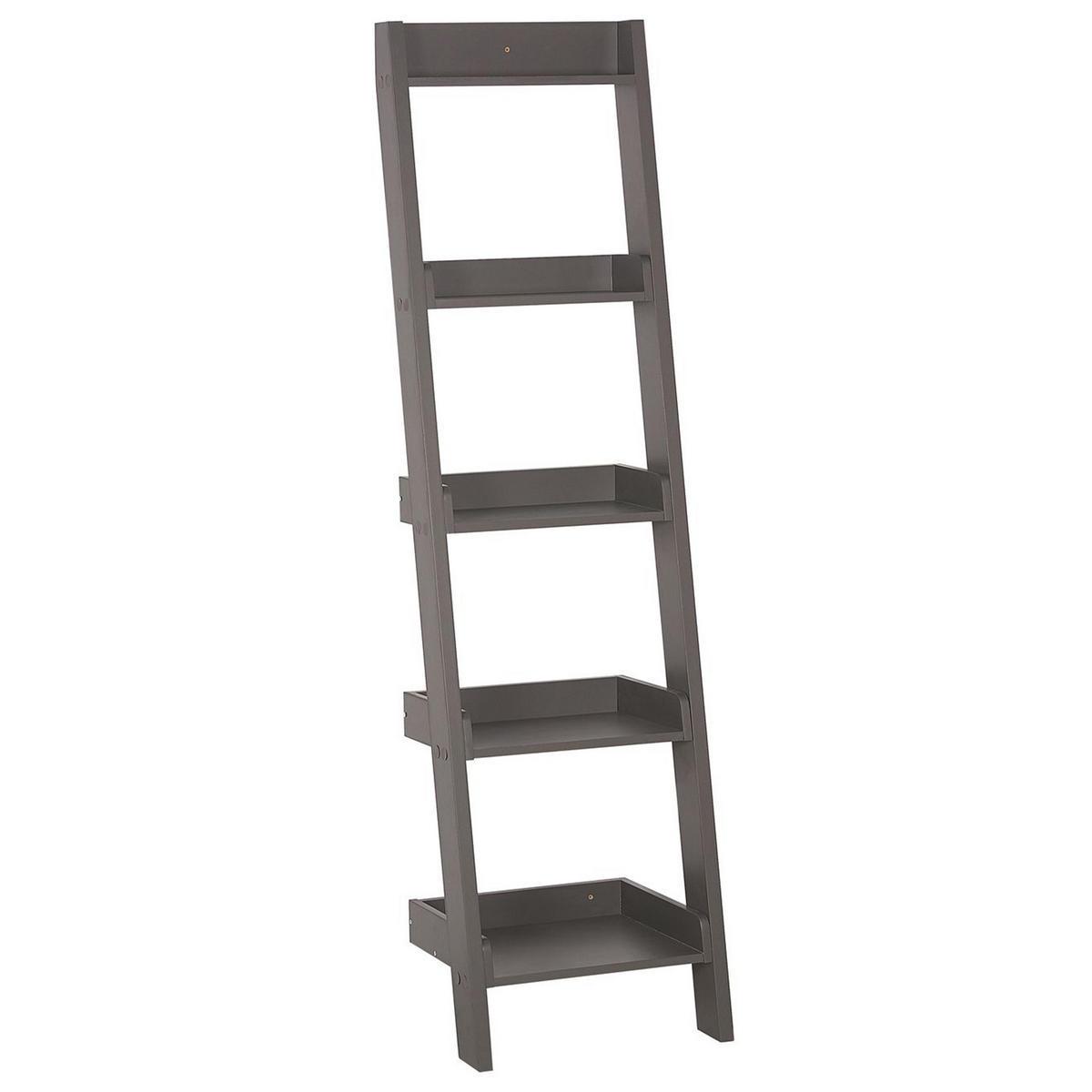 BÜCHERREGAL 5 Fächer Mobile Duo - Grau, Holzwerkstoff (45/166/36cm) - Beliani