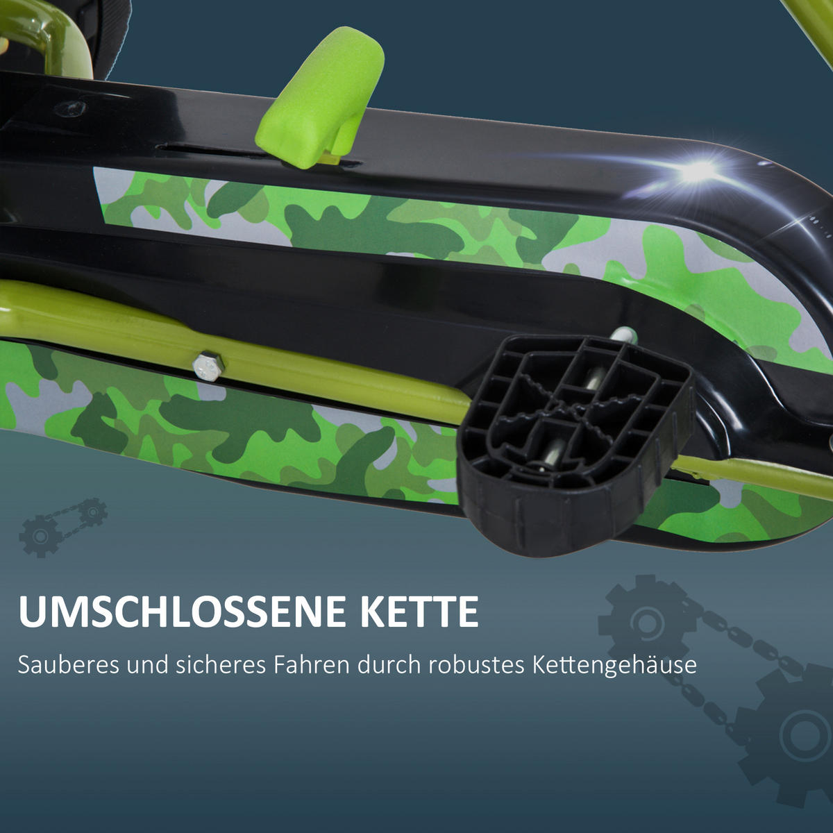 KINDER GO KART TRETAUTO, Grün, Metall+ Kunststoff - Grün, Metall (95/66.5/57cm) - HOMCOM