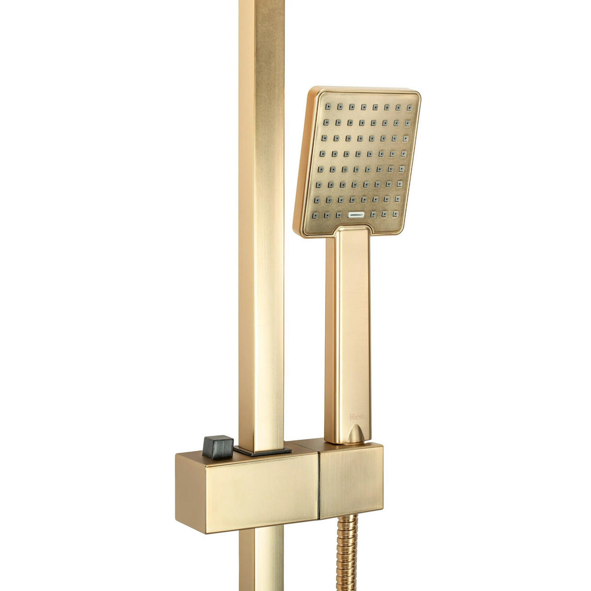 DUSCHGARNITUR Rea Jack Brushed Gold - Goldfarben, Metall (21.5/102/45cm) - REA