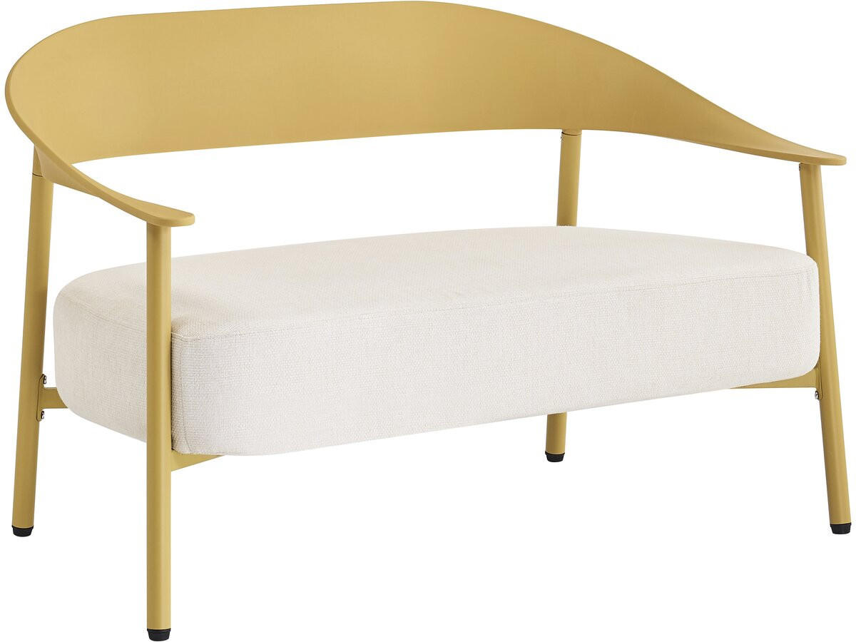 LOUNGEGARNITUR Céora 4-Sitzer Gelb - Gelb, Metall - Habitat Garten
