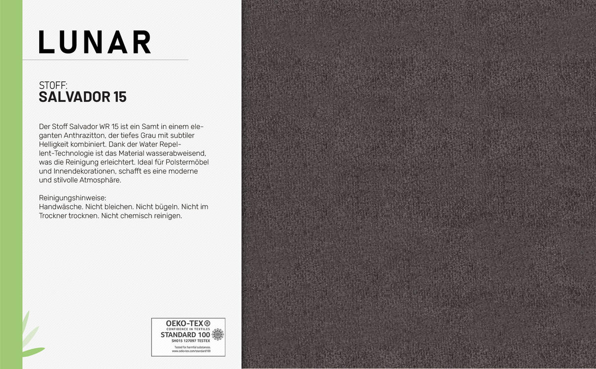 ECKSCHLAFSOFA Lunar Schlafsofa mit Bettkasten, Anthrazit - Anthrazit, Holz (237/166cm) - Panda Möbel