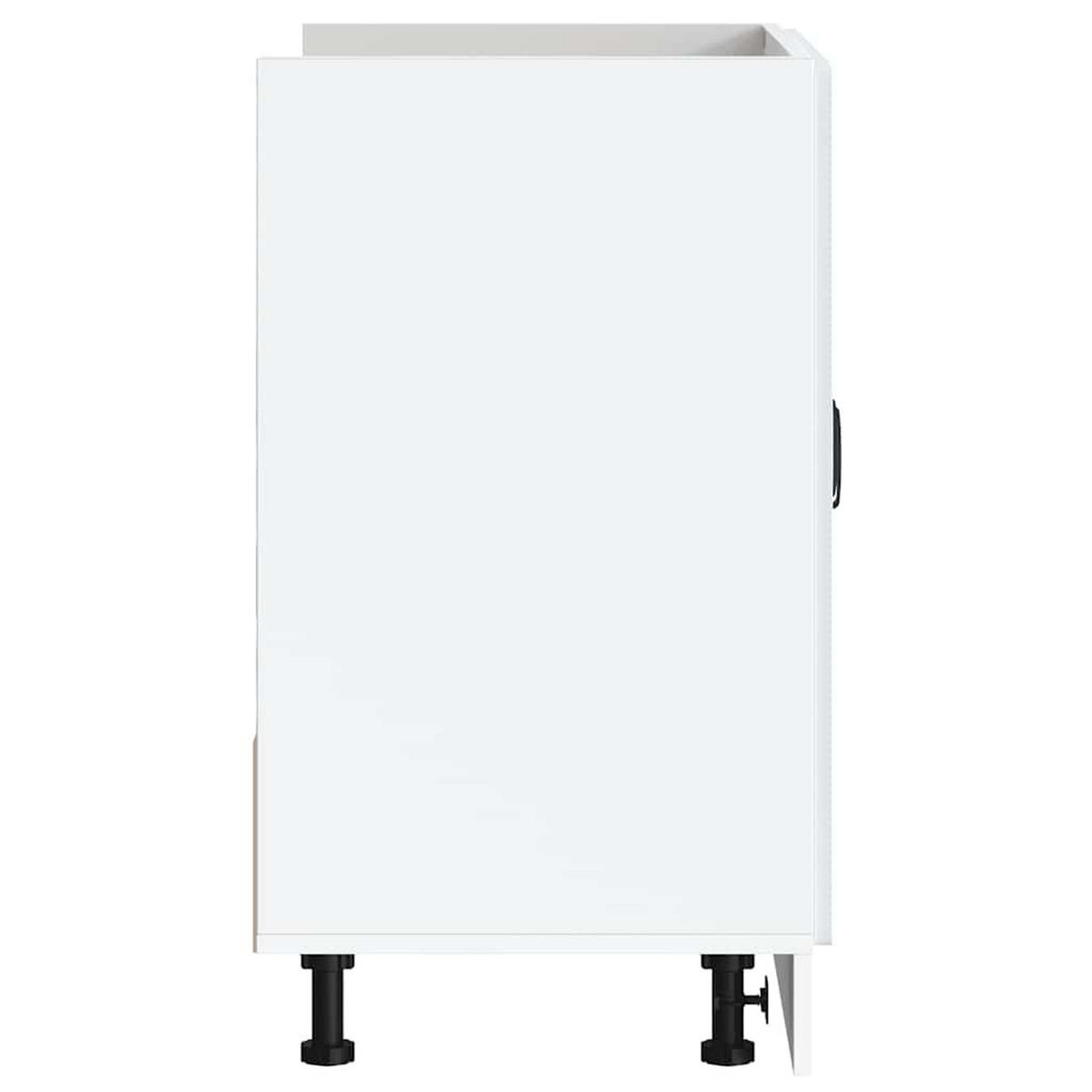 KÜCHENUNTERSCHRANK Lucca 80/46/81,5 cm aus Holzwerkstoff Weiß - Weiß, Holz (80/81.5/46cm) - vidaXL