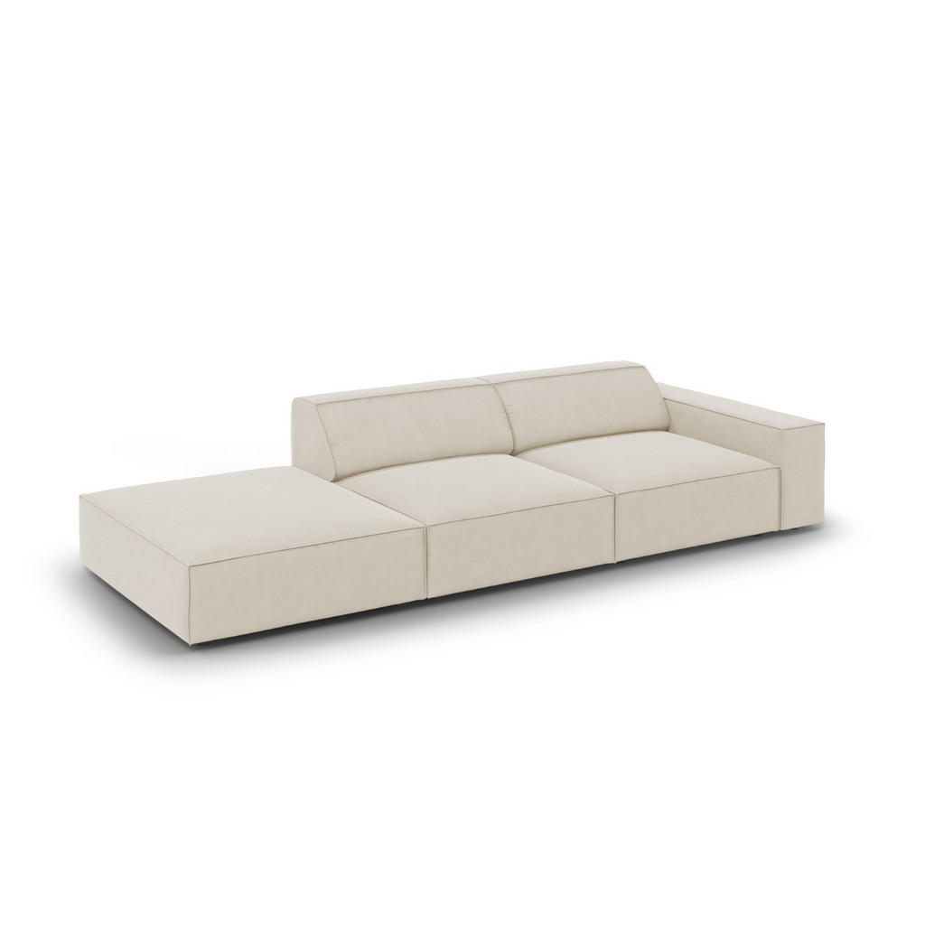 Thumbnail - Micadoni Linkes-Sofa, Mokka, Textil, 3-Sitzer, 262x70x102 cm, Hergestellt in Europa, Oeko-Tex®, Wohnzimmer, Sofas & Couc...