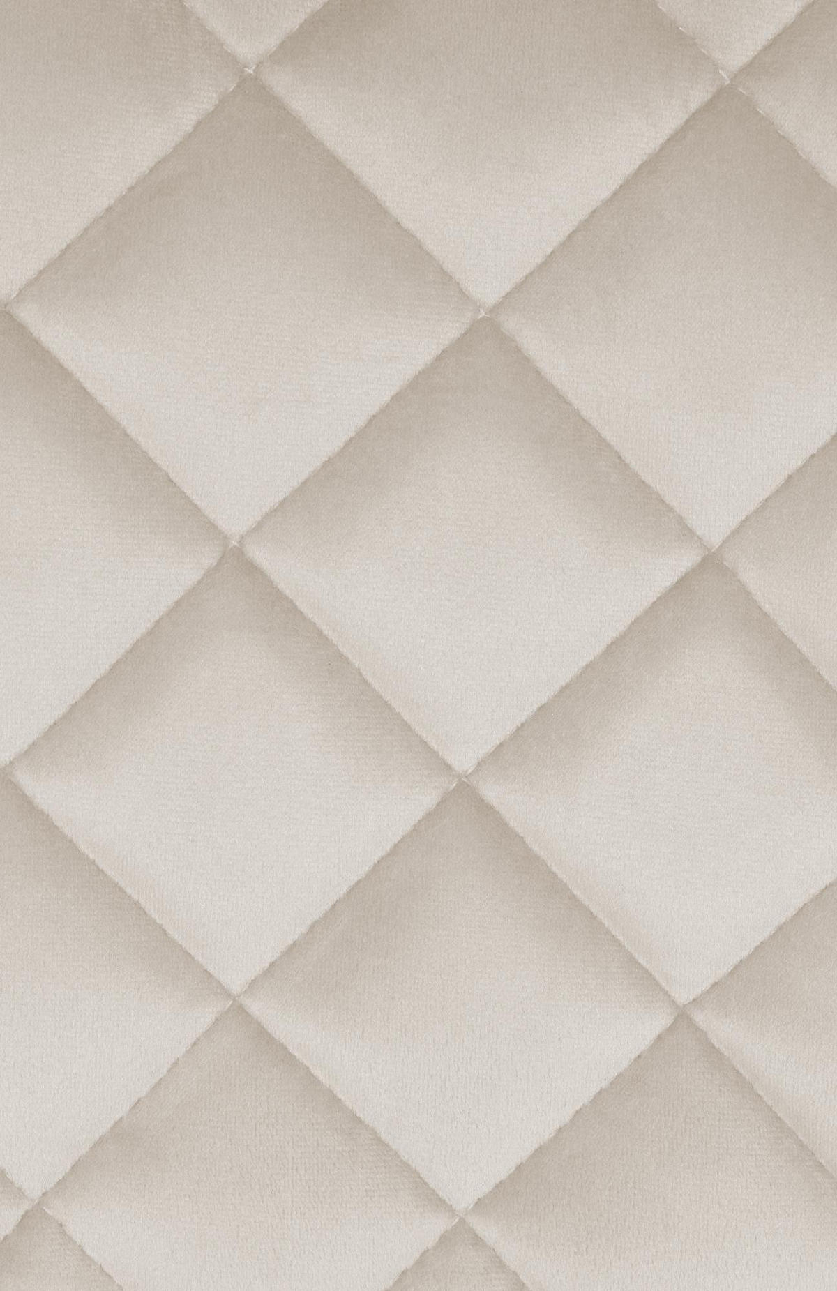 BARHOCKER Samt Creme - Creme/Schwarz, Textil/Metall (50/84/52cm) - CLP