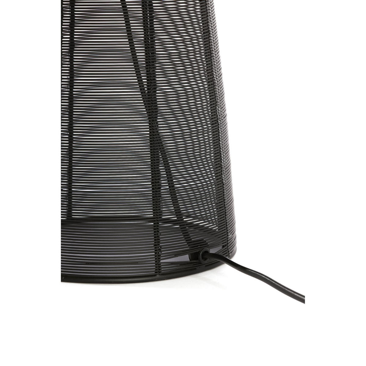 TISCHLAMPE ABOSO Schwarz 24/24/54 cm - Schwarz, Metall (24/24/54cm) - Light & Living