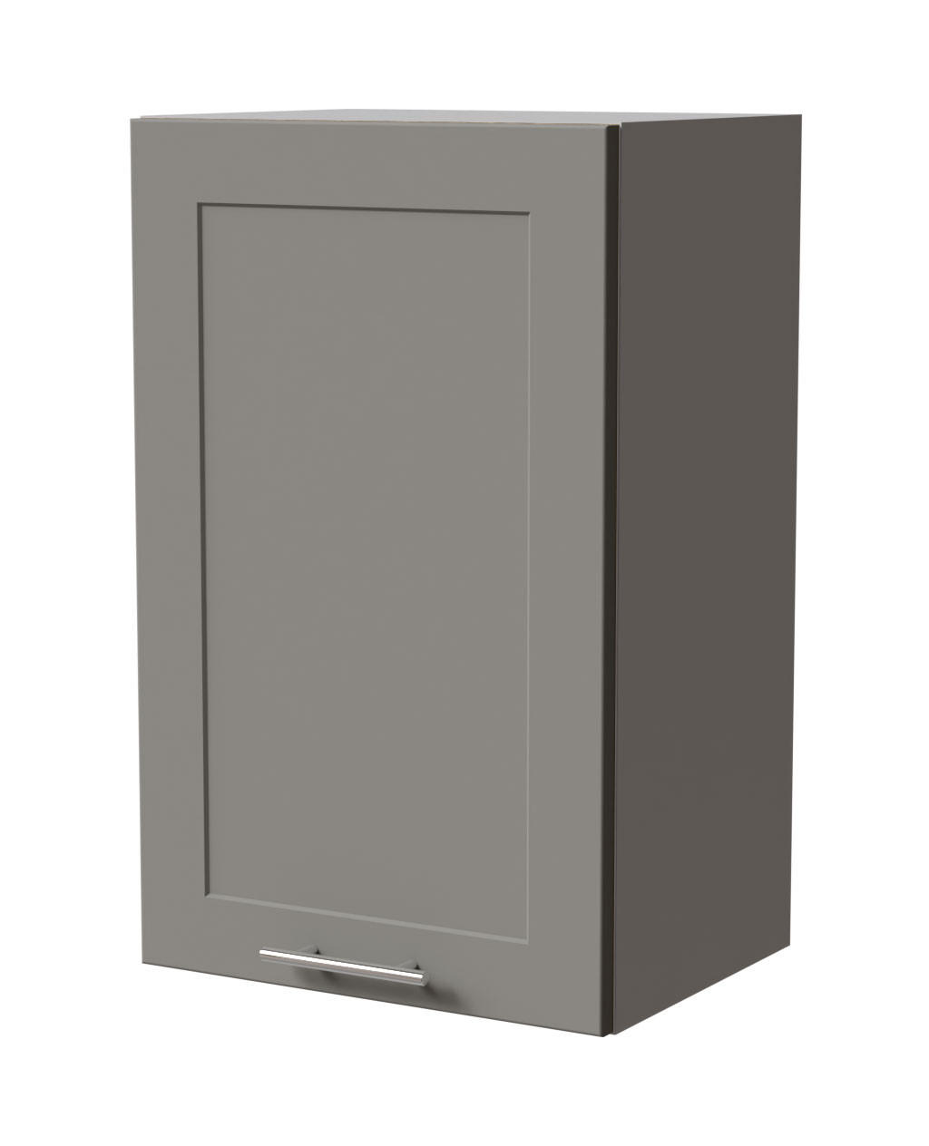 HÄNGESCHRANK Oslo W2/45 Grau / Dust Grey Matt 45 / 32,5 / 72cm - Grau, Holz/Holzwerkstoff (45/72/32.5cm) - Feldmann-Wohnen