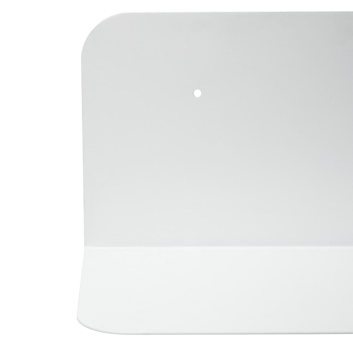 WANDBOARD - Eisen - Weiß, Metall (100/18/18cm) - home24