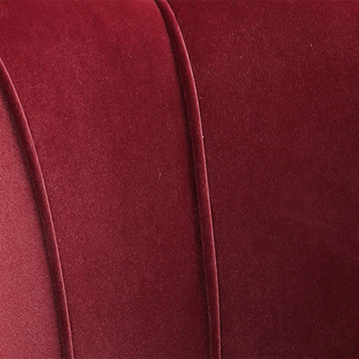 SESSEL DE-13421 Muschelform mit Samt & goldenen Metallfüßen Rot - Weinrot, Textil (67/74/76cm) - ComfortXL